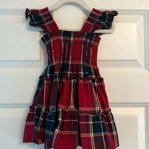 Hill House Baby Ellie Nap Dress - Red Tartan. Size 2Y.